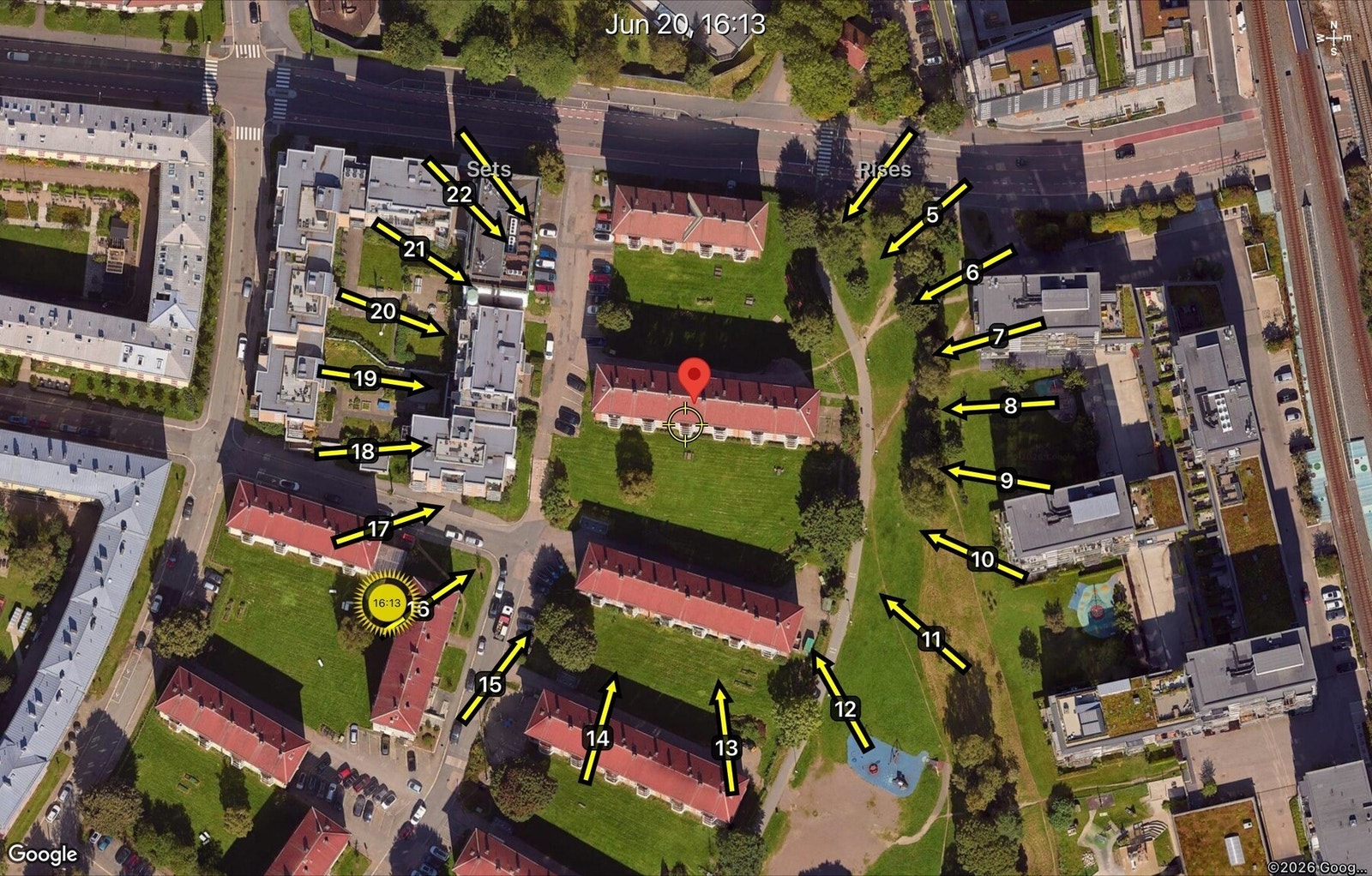 Solgangen på leiligheten Galleribilde