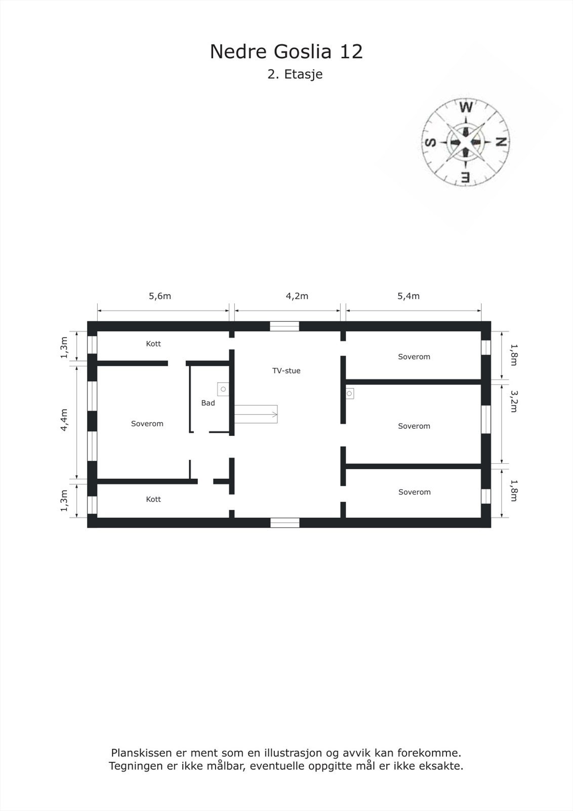 Plantegning 2. etasje Galleribilde