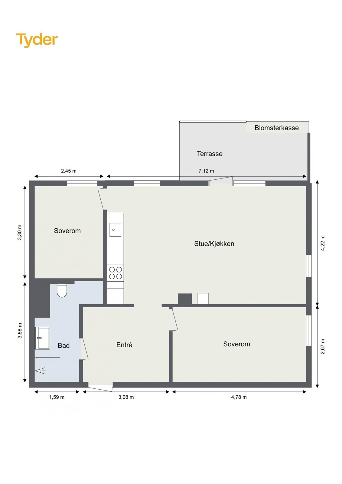 Plantegning Galleribilde