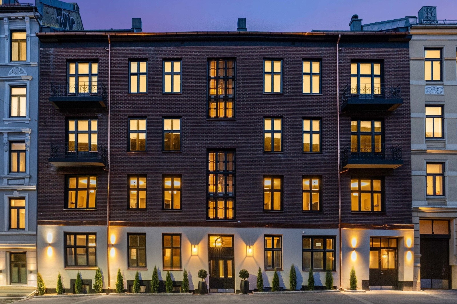 Tranegården - Nyoppusset bygård på St.Hanshaugen Galleribilde