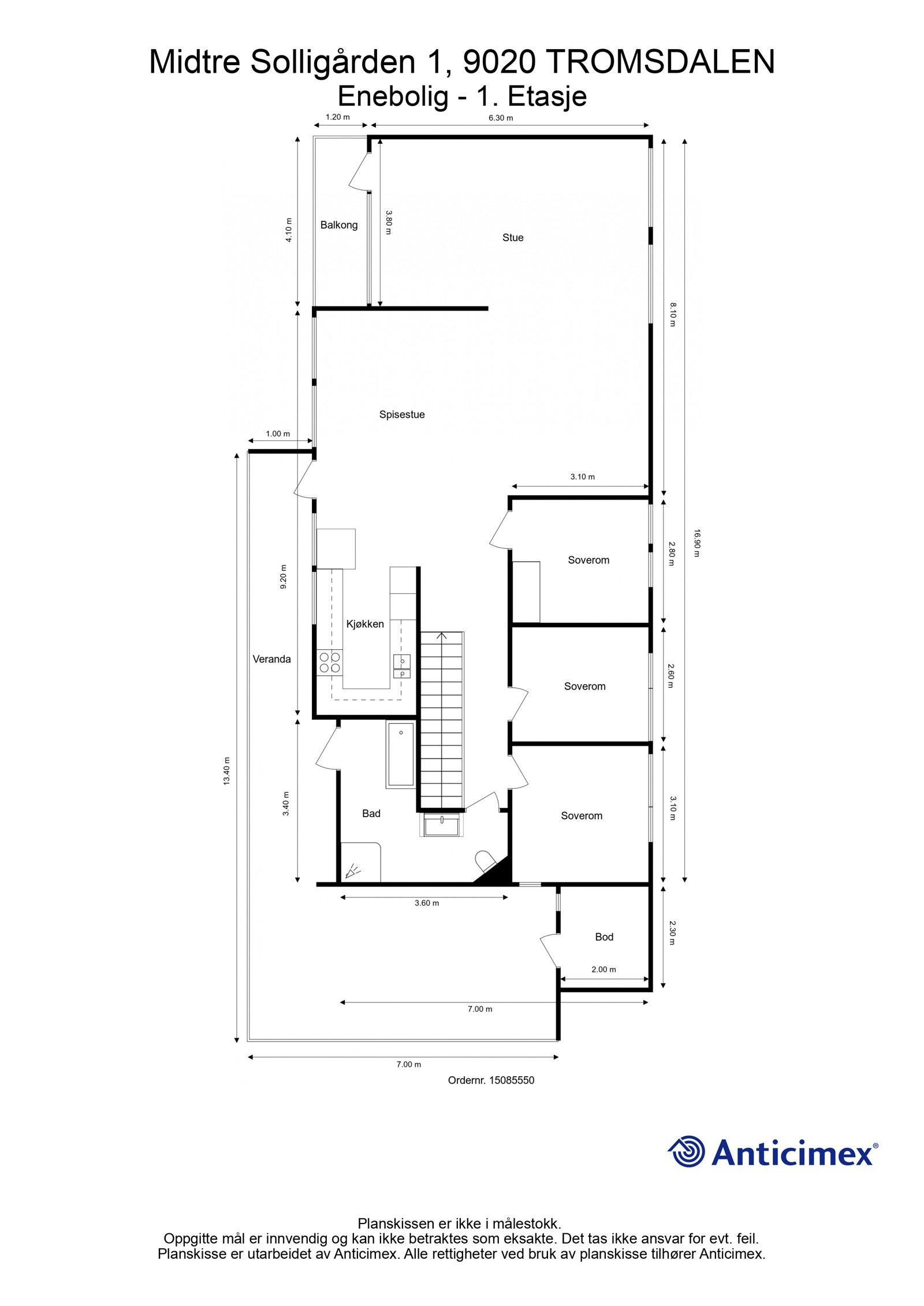Plantegning 2. etasje Galleribilde