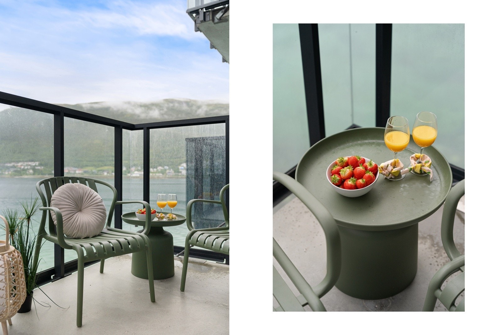 Her kan du virkelig nyte en frokost i morgensola!