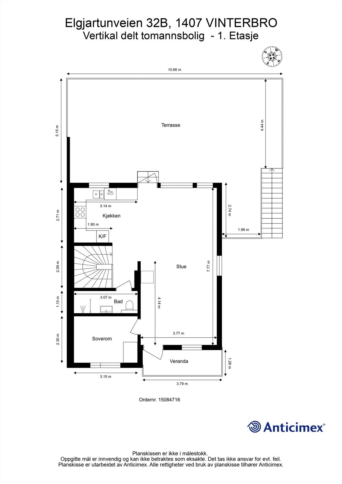 Plantegning 1. Etasje Galleribilde