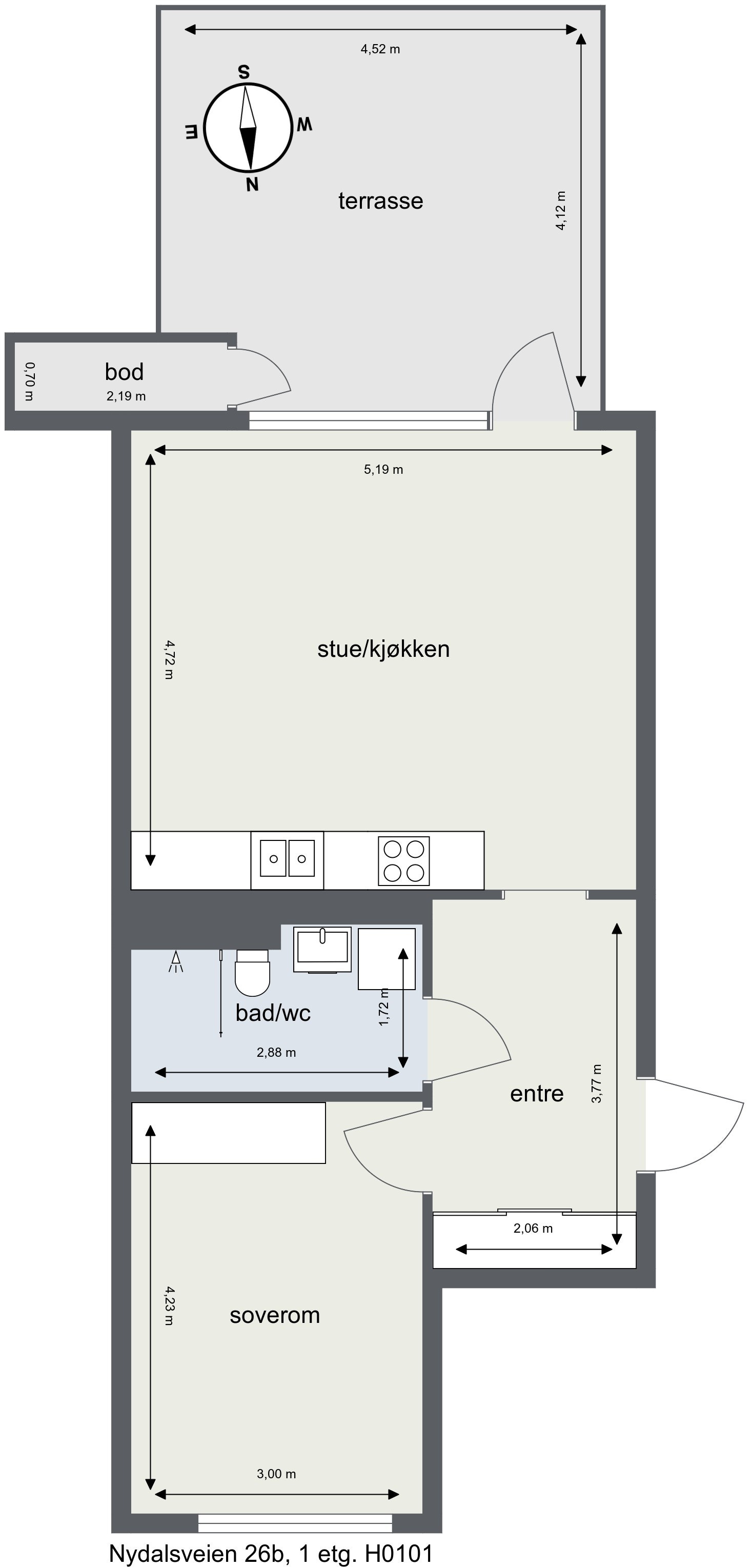 Plantegning Galleribilde