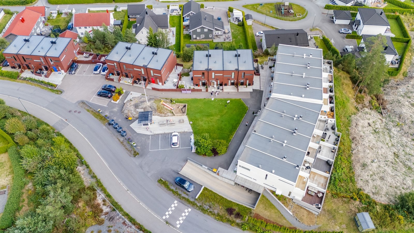 På baksiden av sameie planlegges det bygging av en akebakke som beboere med barn kan nyte godt av Galleribilde