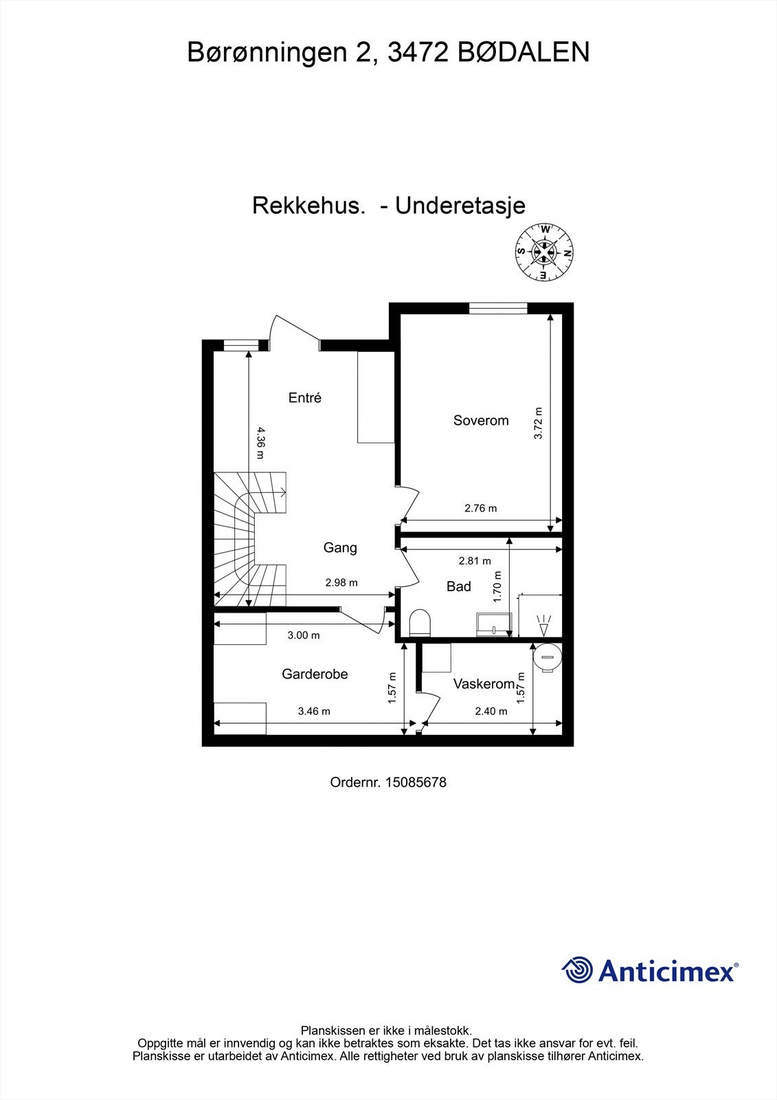 Plantegning underetasje Galleribilde
