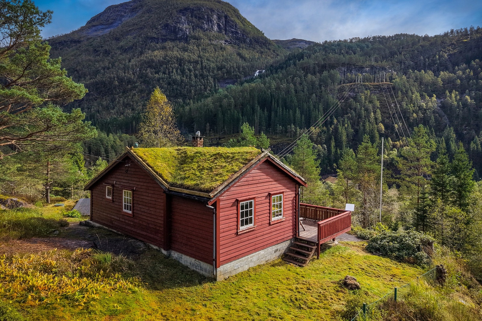 Omkranset av vakker natur, Hellandsfossen rett ved siden av og Stølsheimen med uttallige turmuligheter Galleribilde