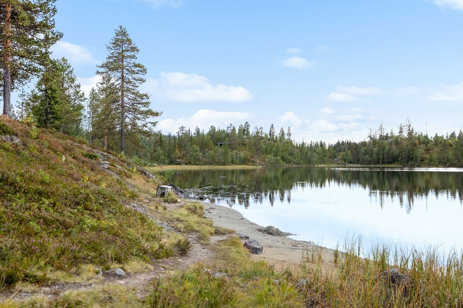 Turstier og naturskjønne omgivelser like ved vannet. Galleribilde