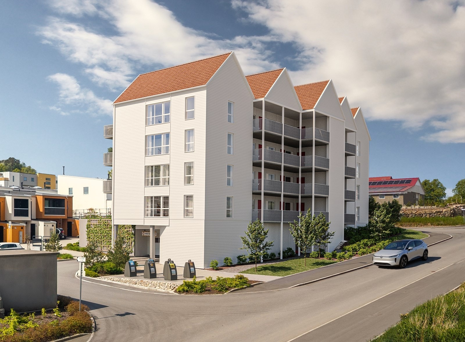 Fasade mot øst/inngangsparti Galleribilde