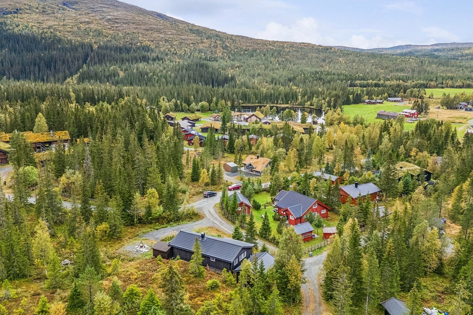 Hytta har en fin plassering, med kort avstand til Rypetoppen og Teveltunet Galleribilde