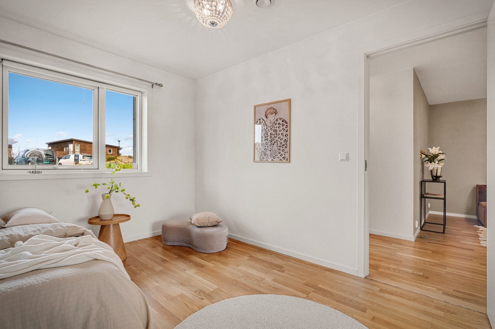 - Her har du fint plass til dobbeltseng av ønsket størrelse og øvrig møblement - Galleribilde