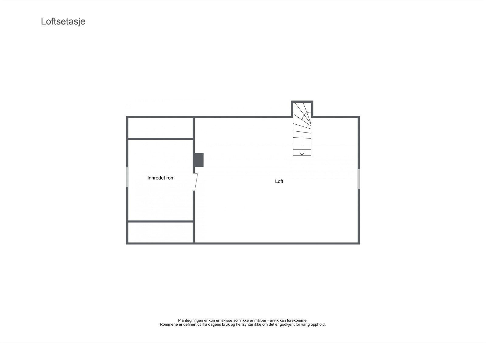 Plantegning Grønåsveien 11 Loft.jpg Galleribilde
