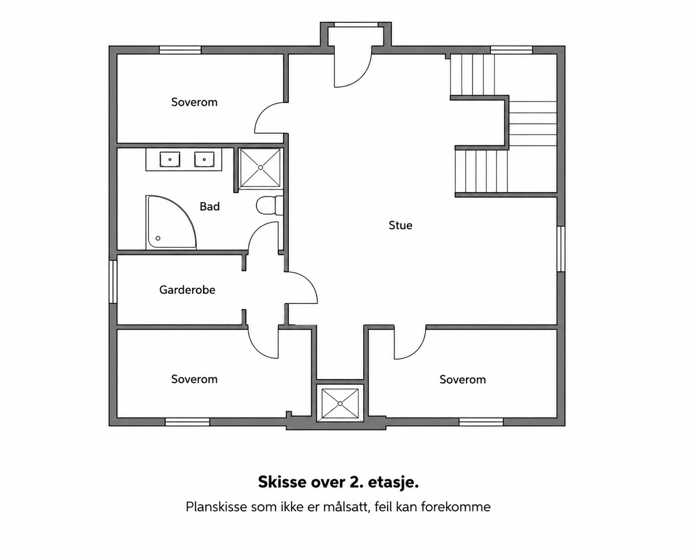 Plantegning 2. etasje. Galleribilde