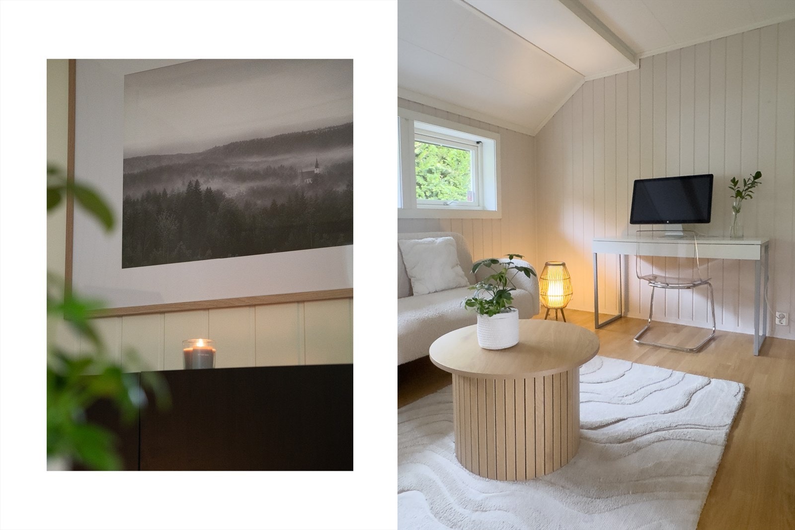 Rommet benyttes i dag som en ekstra stue Galleribilde