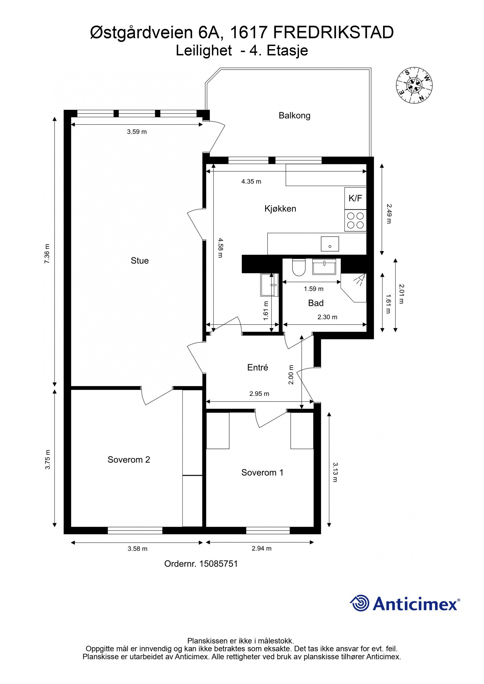 Plantegning 4. Etasje Galleribilde