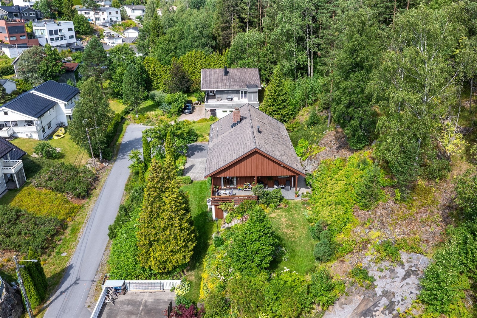 Overblikk over eiendommen fra sør. Galleribilde