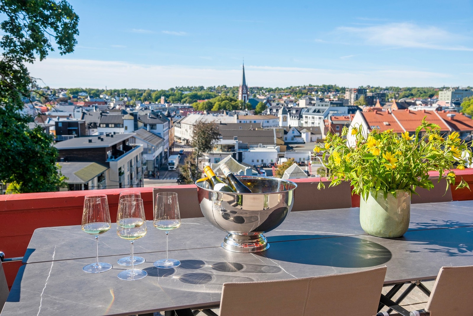 Vestvendt med flott utsikt Galleribilde