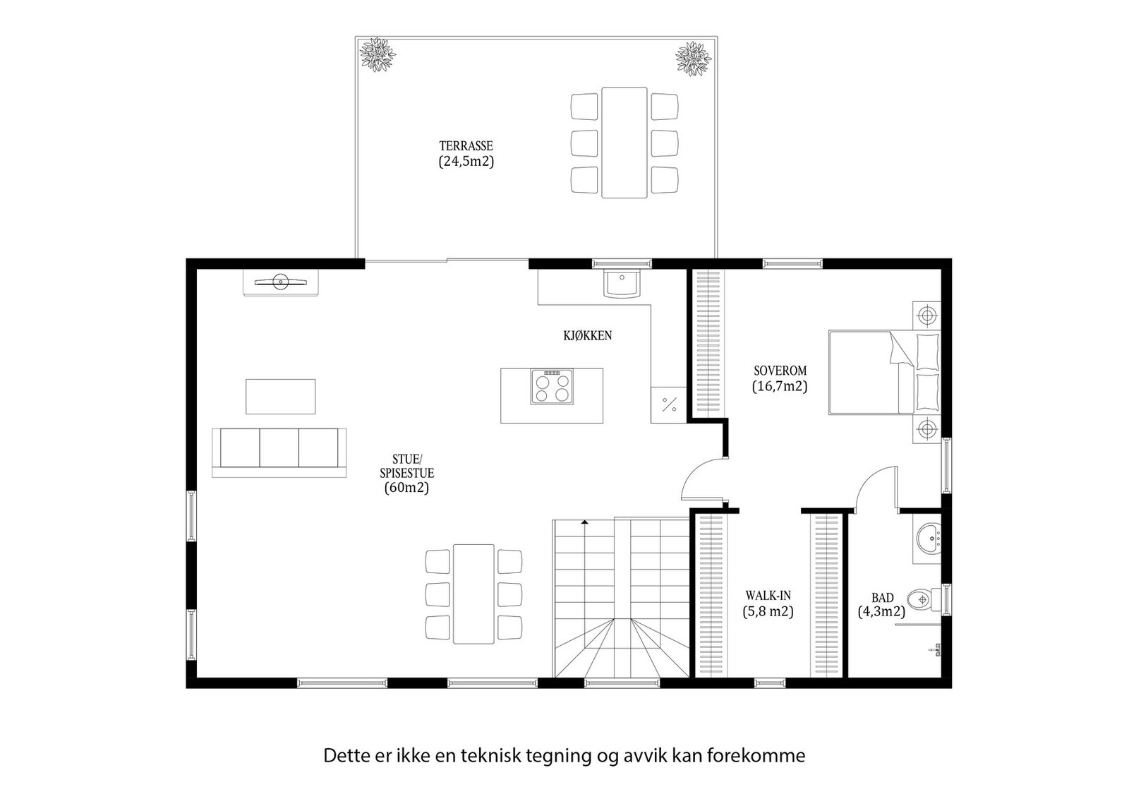 Planløsning 2. etg Galleribilde