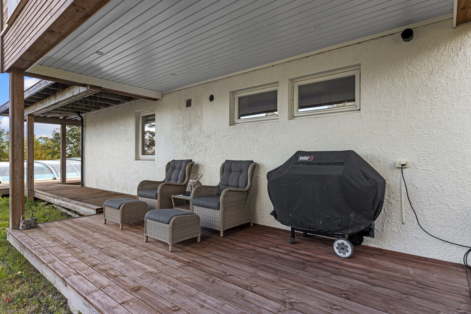 Terrasse tilhørende utleiedel Galleribilde