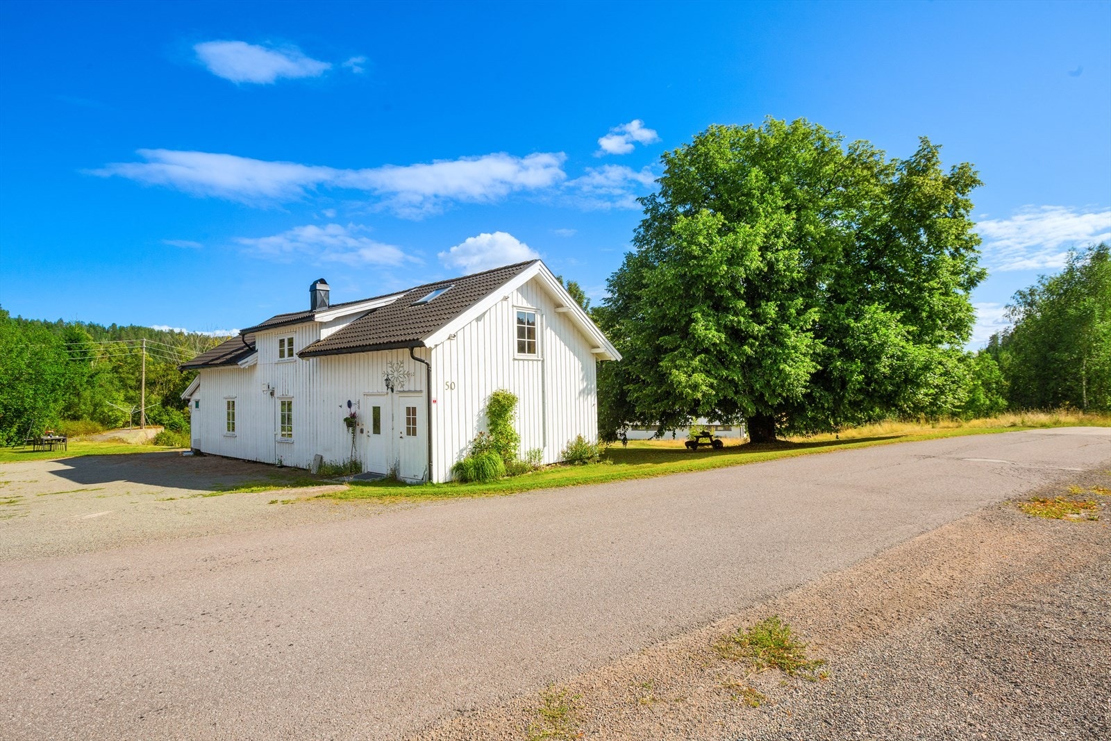 Fasade kårbolig (sidebygning)1 etg. leies ut i dag. Galleribilde