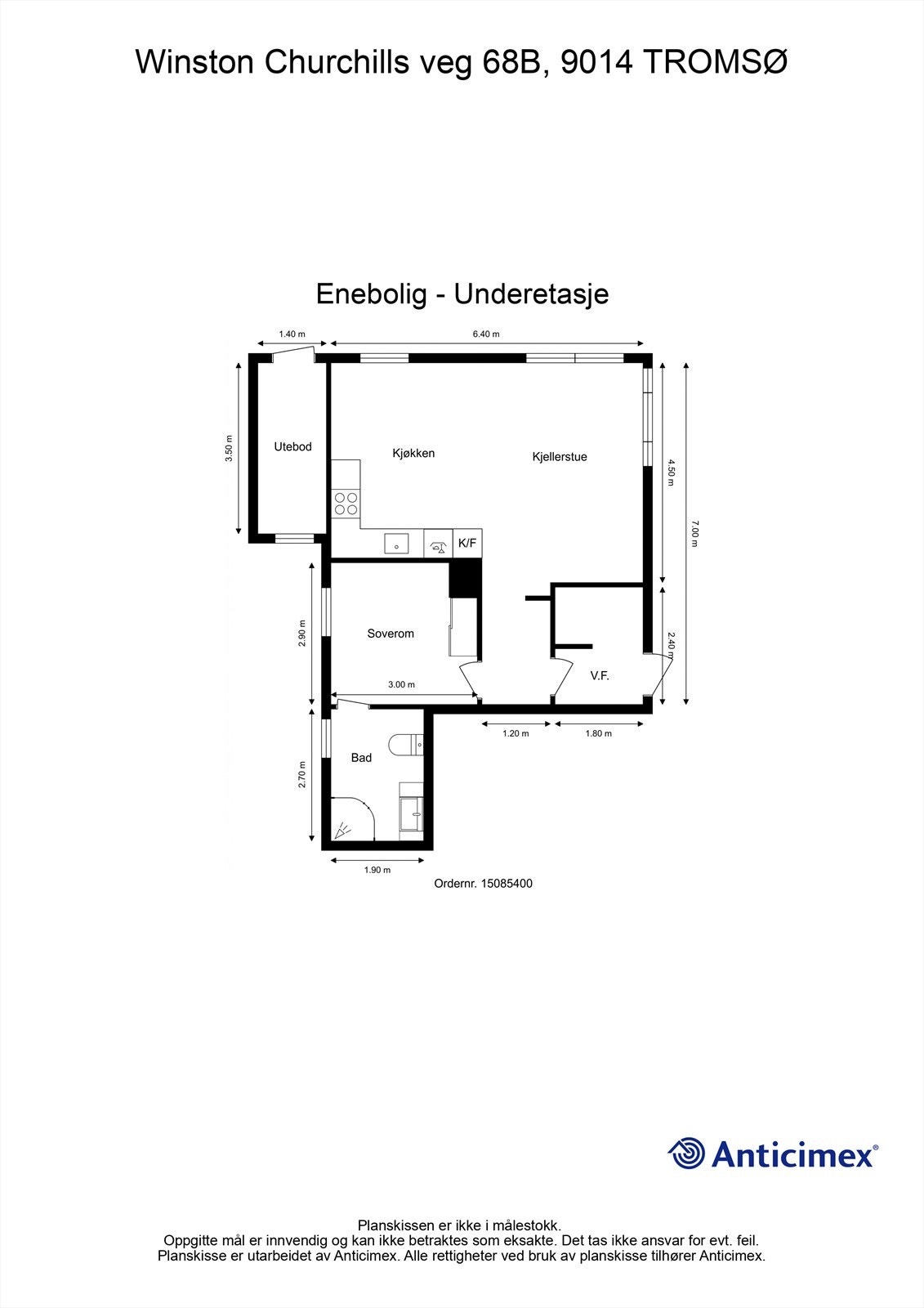Planillustrasjon u. etasje Galleribilde