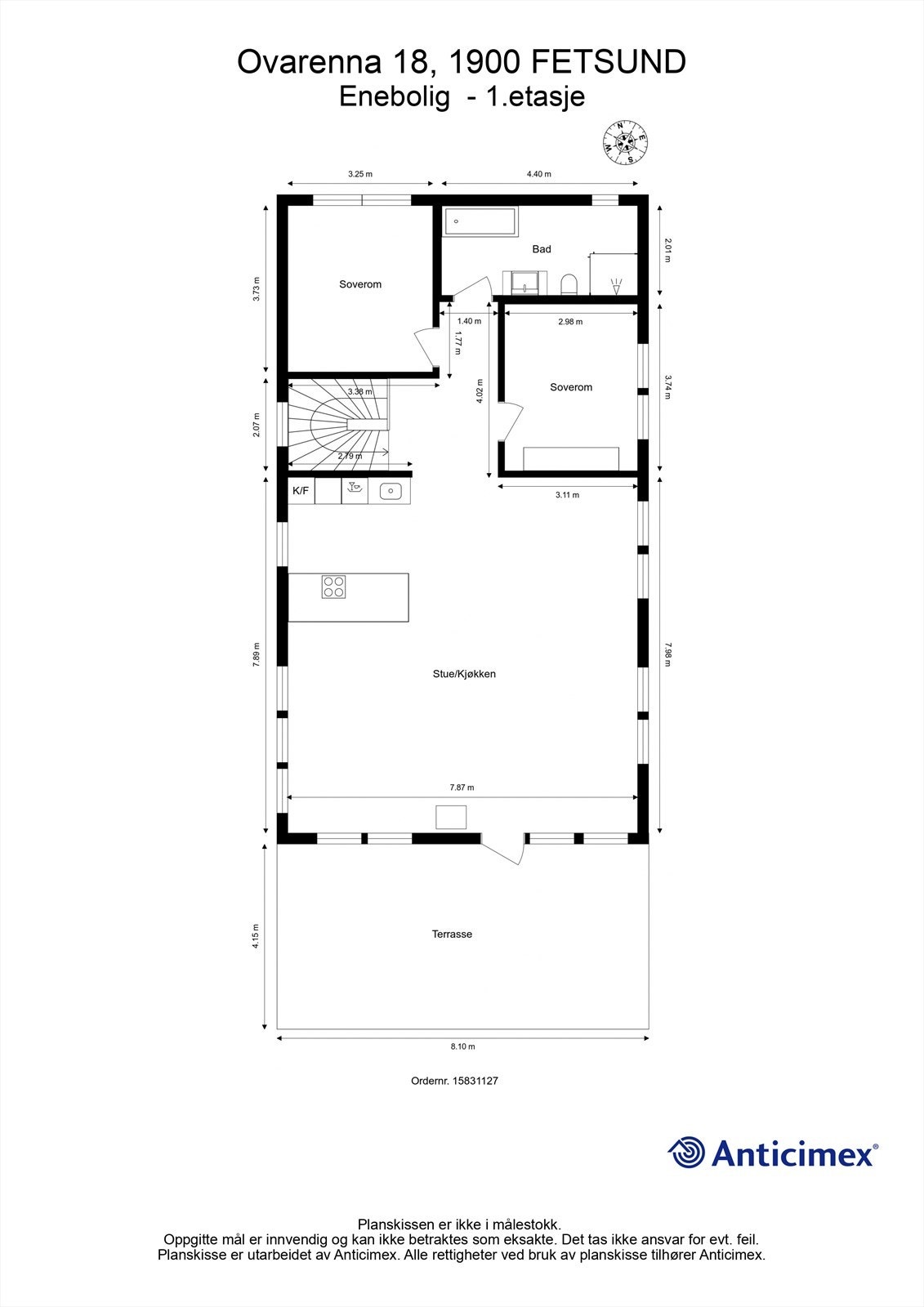 Plantegning - 1.etasje Galleribilde