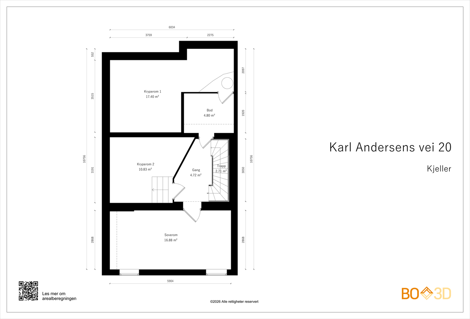 Planskisse underetasje Galleribilde
