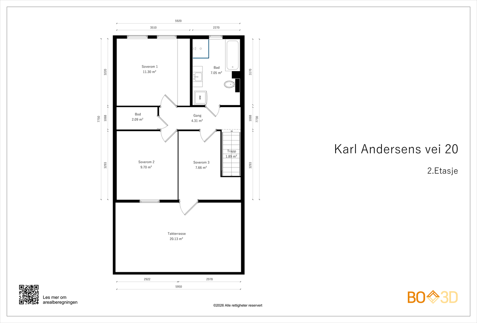 Planskisse 2. etasje Galleribilde