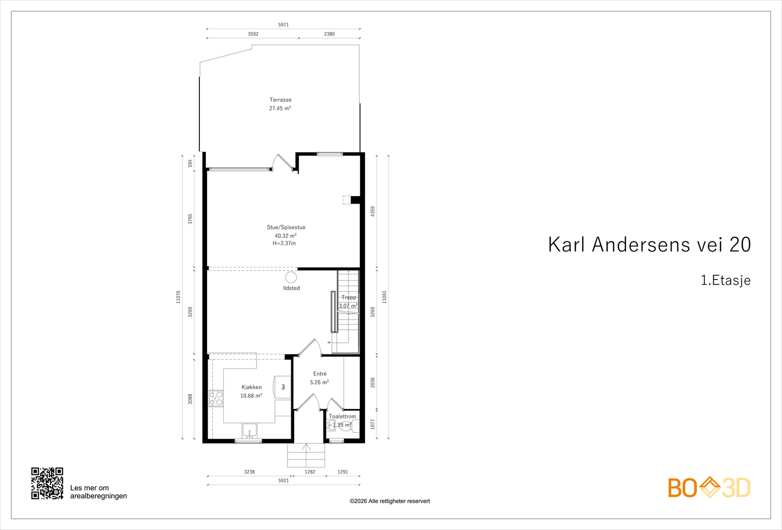 Planskisse 1. etasje Galleribilde