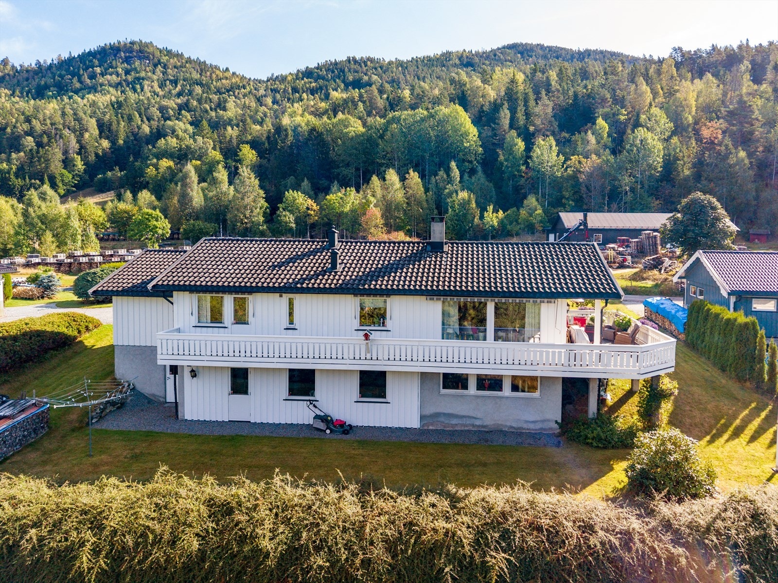 Her bor man i et landlig område med naturen tett på. Galleribilde