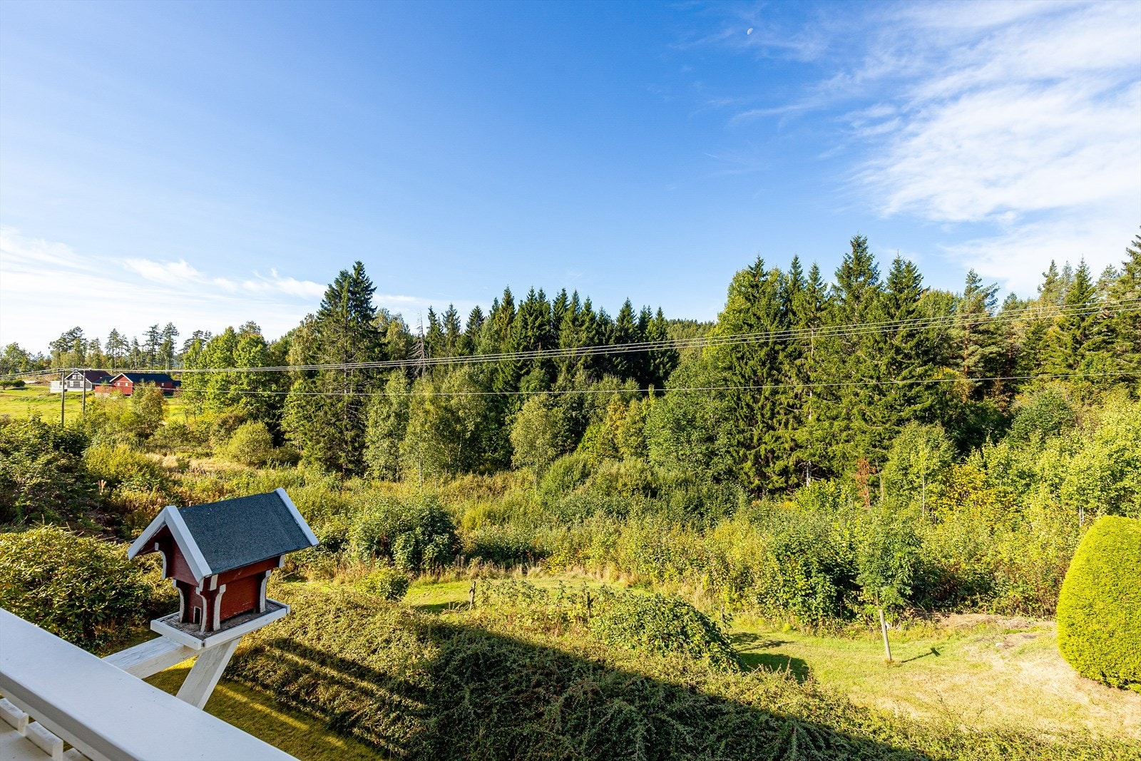 Fra terrassen er det naturskjønn utsikt. Galleribilde