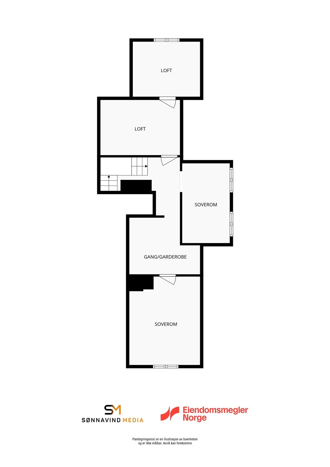 Plantegning 2. etasje Galleribilde