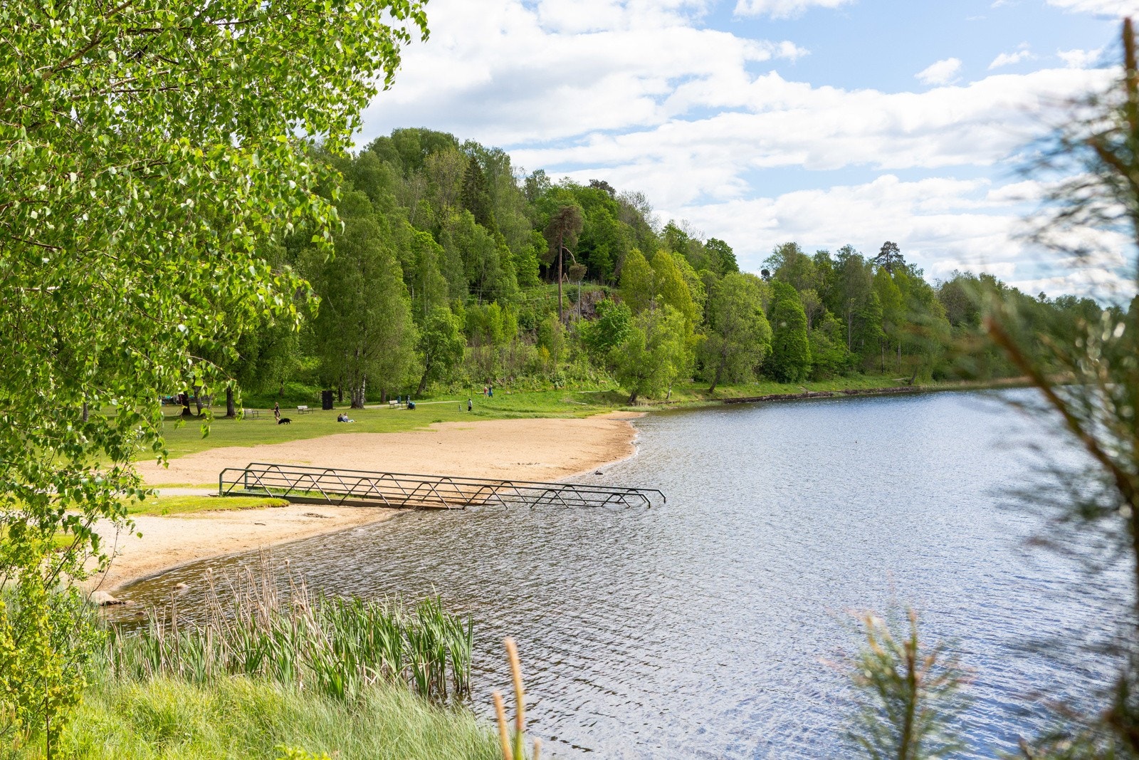 Badeplass i Bogstadvannet Galleribilde