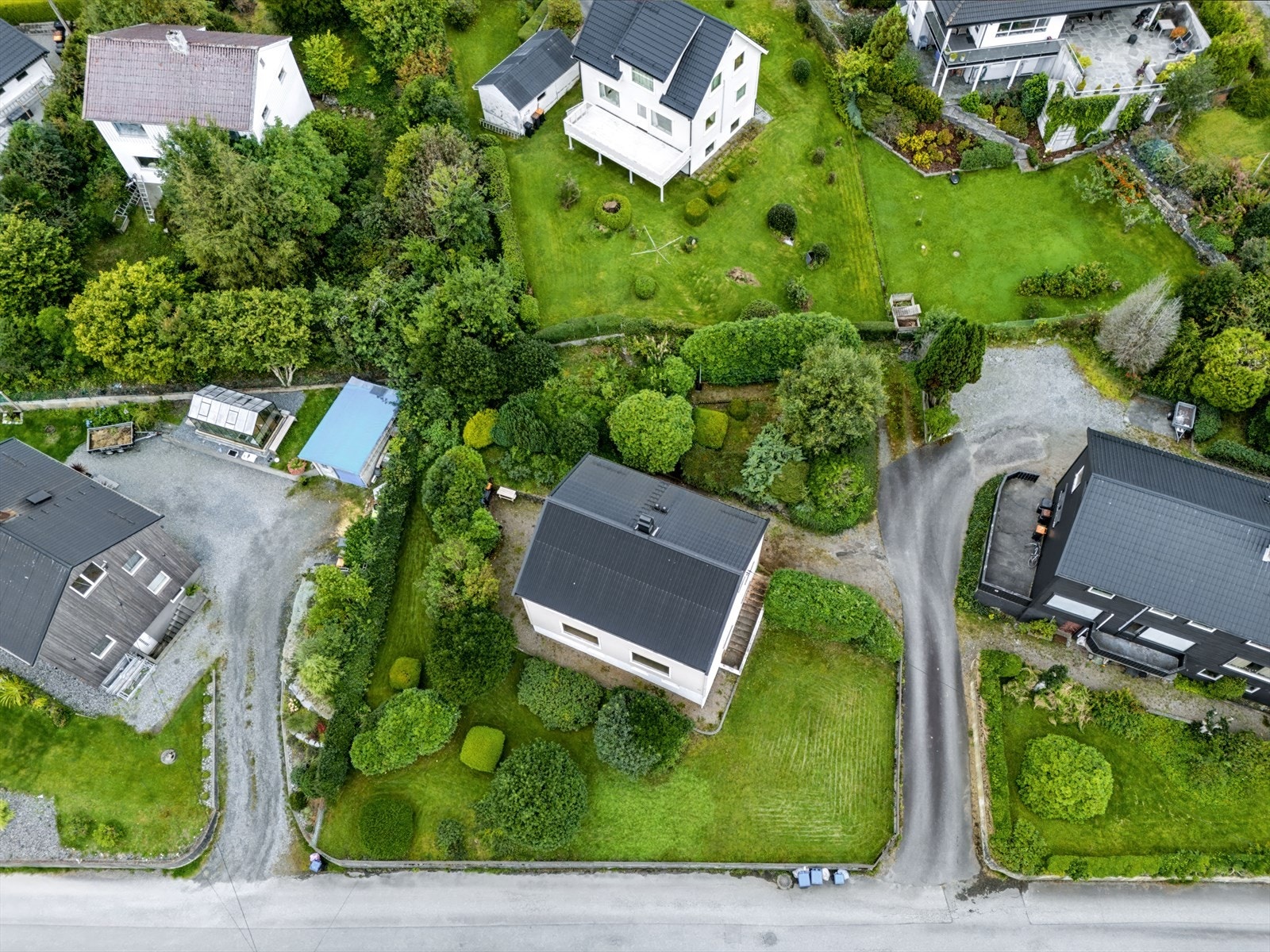 Boligen sett ovenfra Galleribilde