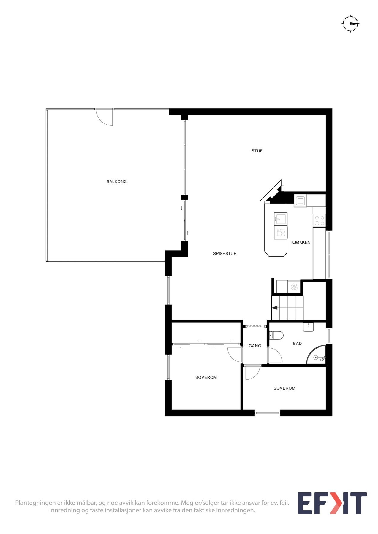 Plantegning 2. etasje Galleribilde
