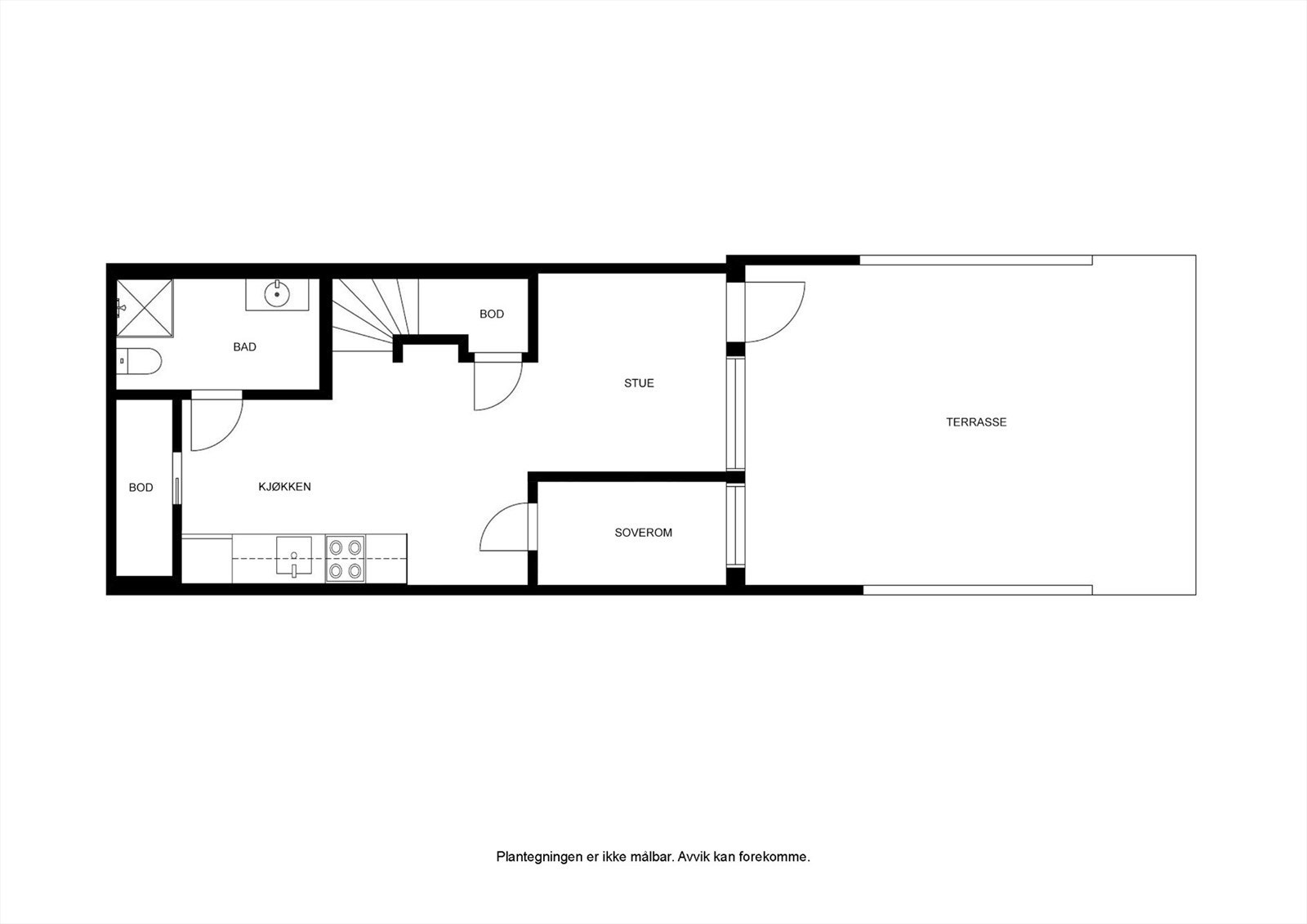 - Alternativ planløsning underetasje - Galleribilde