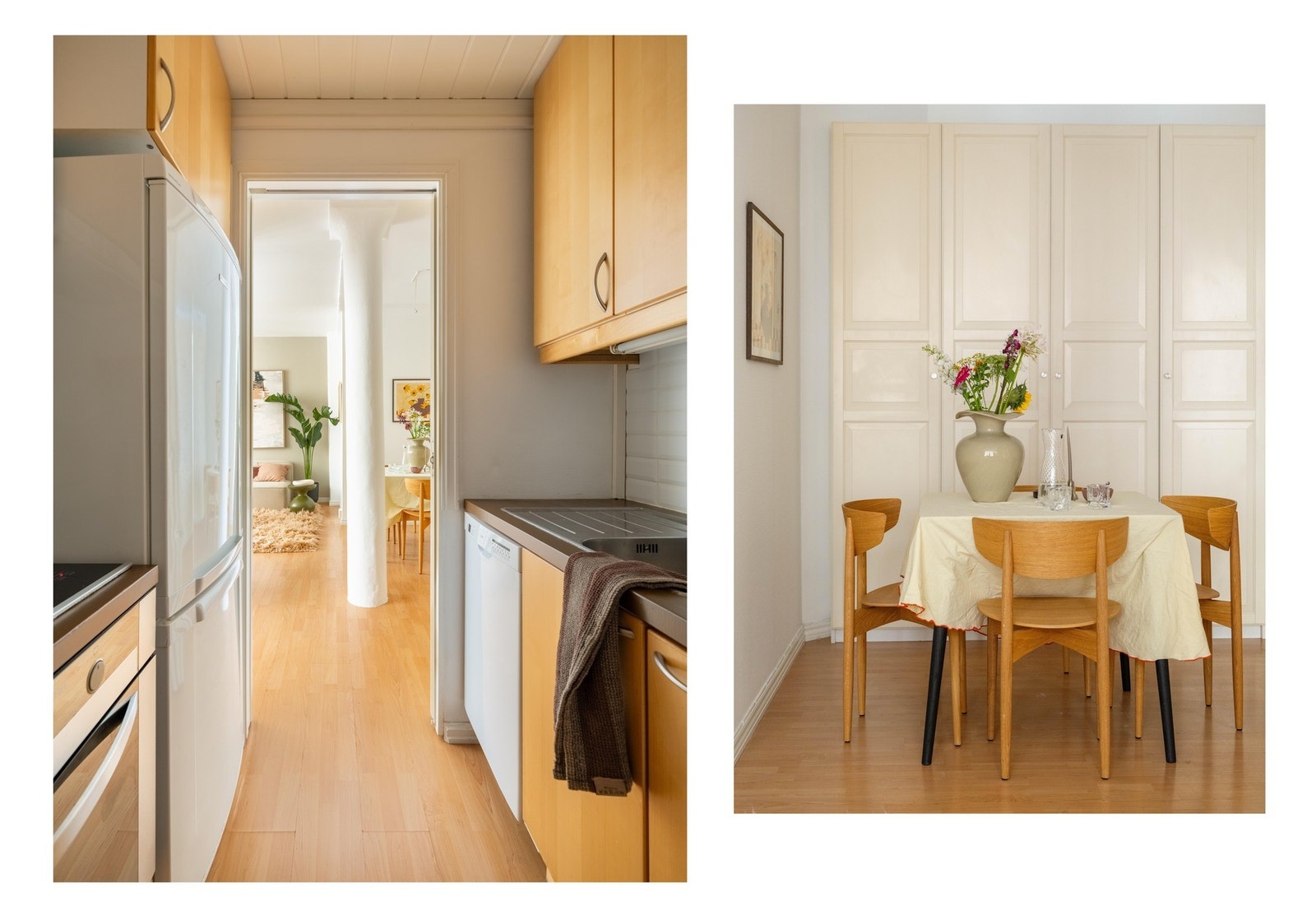 Det er også avsatt plass til frittstående kjøleskap, oppvaskmaskin, samt plass og opplegg til vaskemaskin. Galleribilde