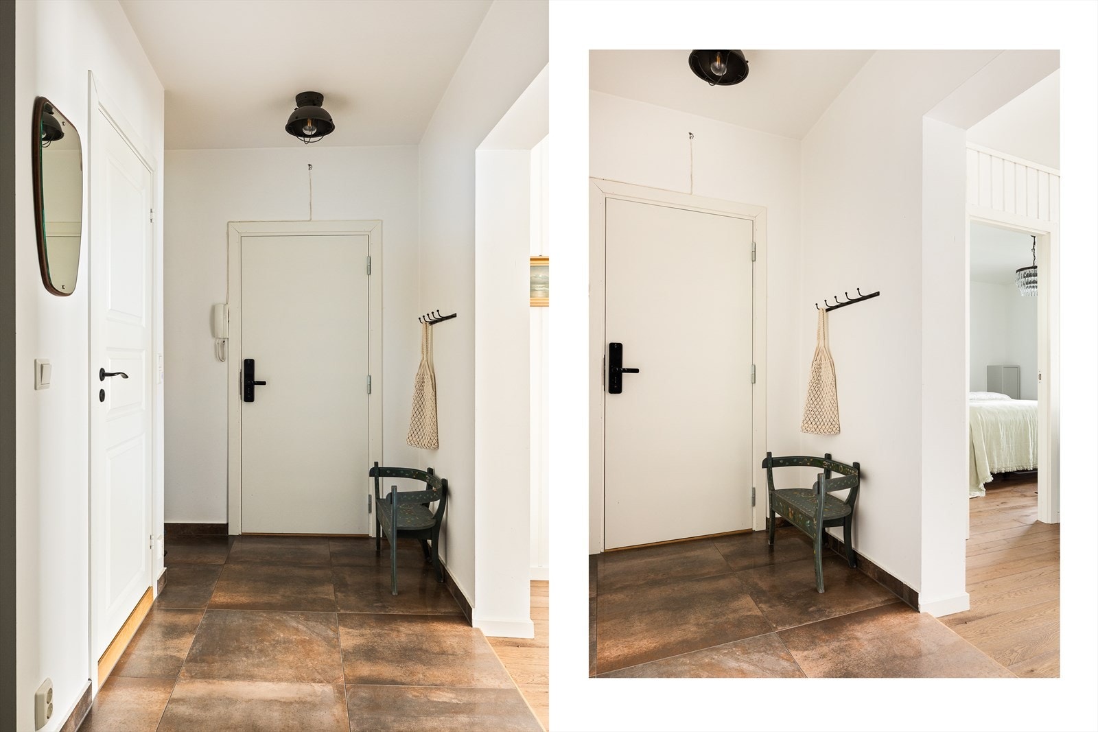 - Velkommen inn i en romslig entré med intercom løsning og varmekabler i gulv - Galleribilde