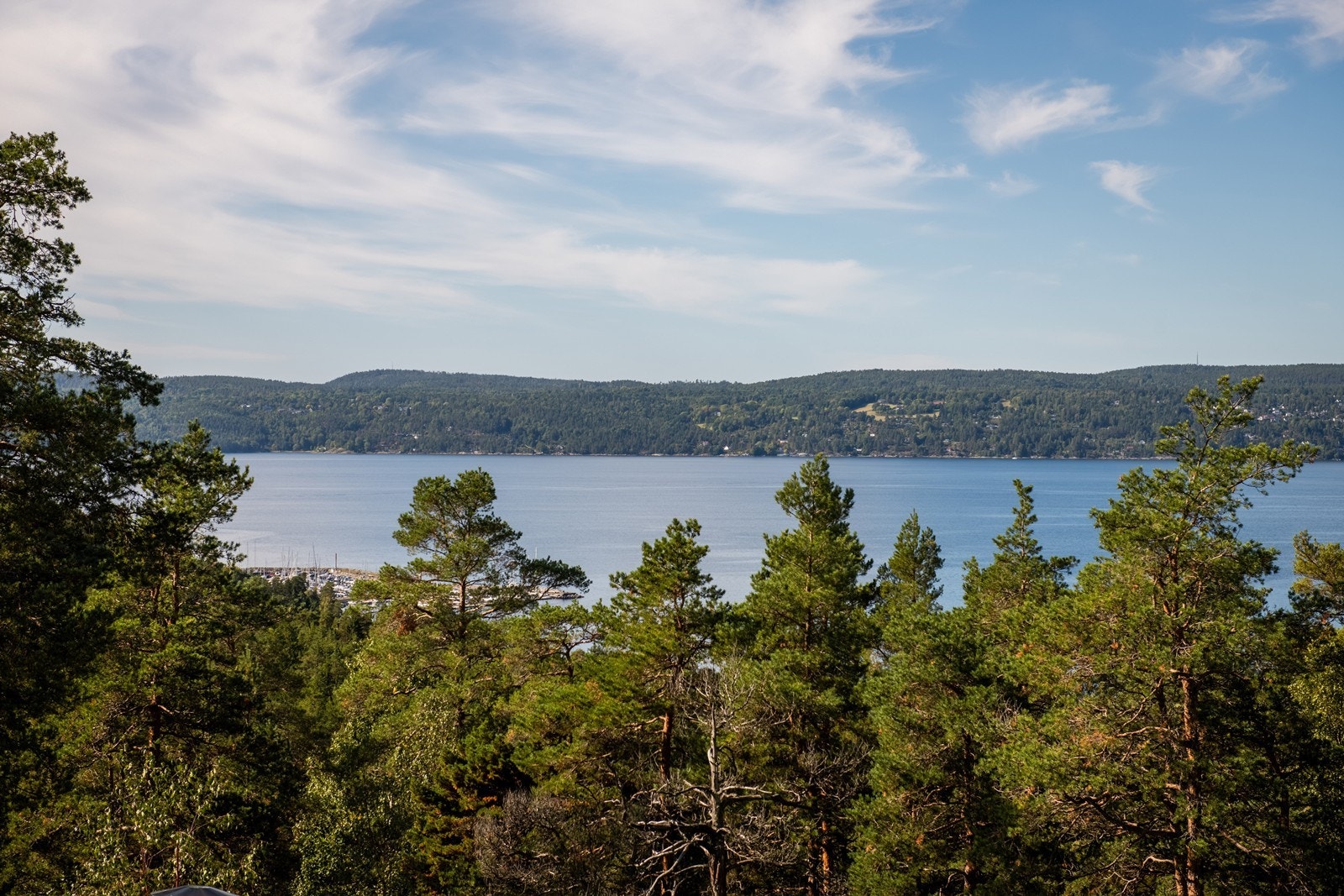 Utsikt til Bunnefjorden og Nesodden fra terrassen Galleribilde