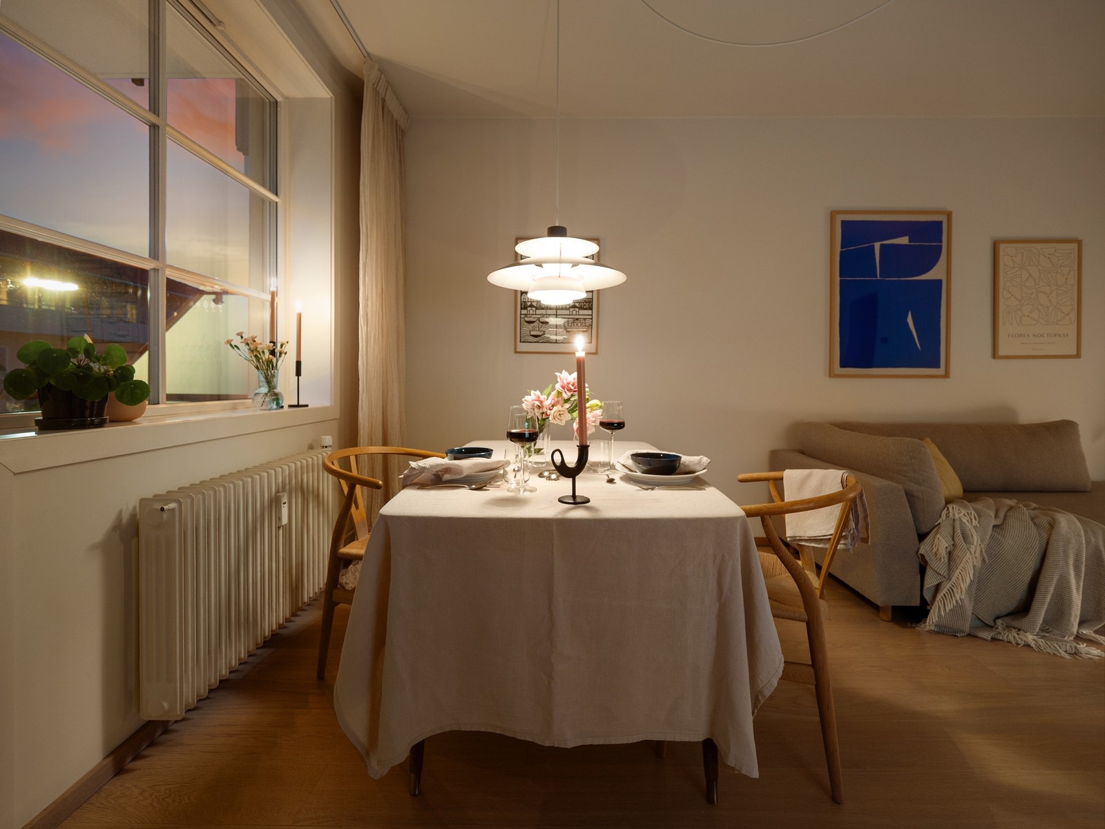 Her kan du nyte hyggelige middager med venner og familie. Galleribilde