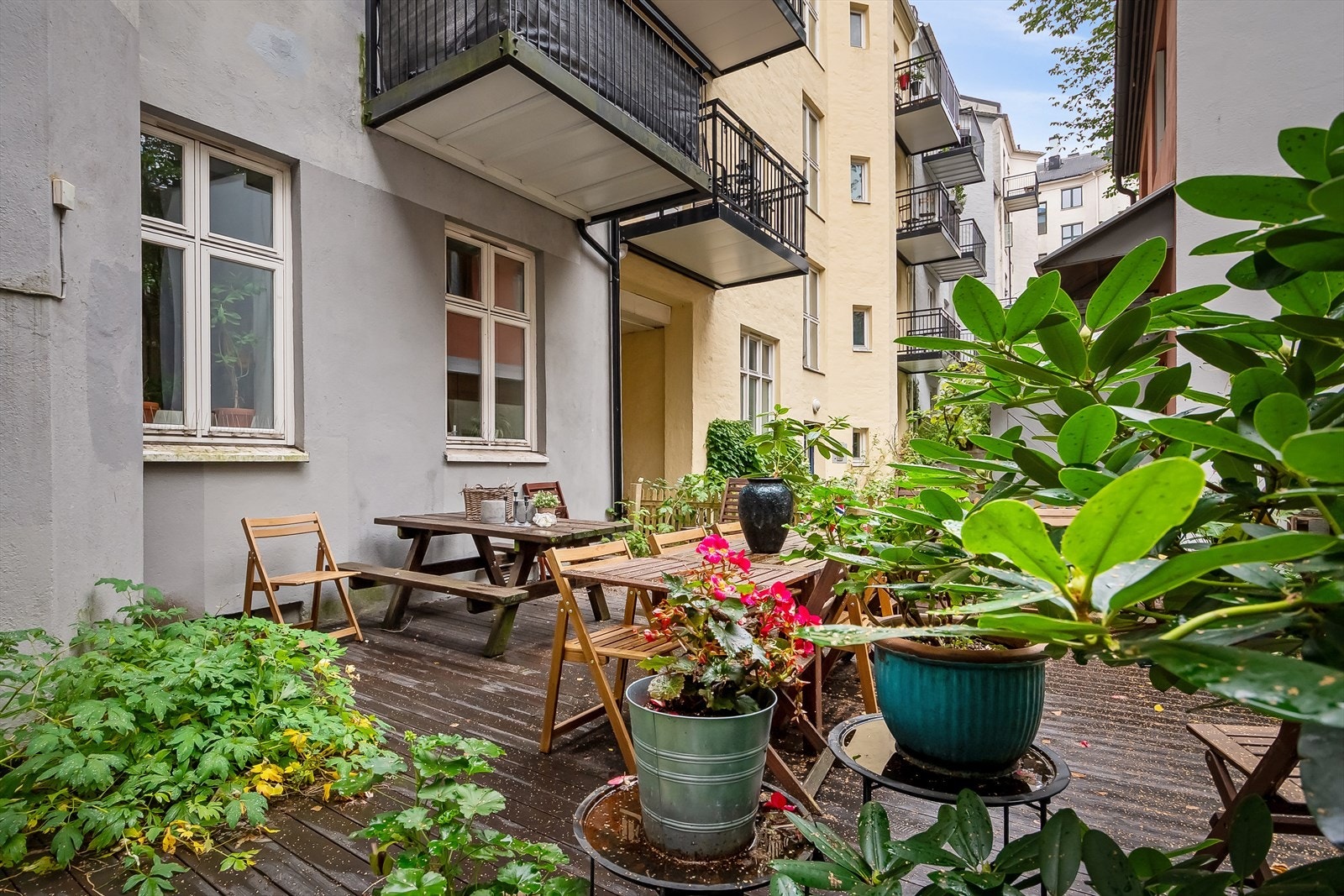 Et hyggelig samlingspunkt på varme dager. Galleribilde