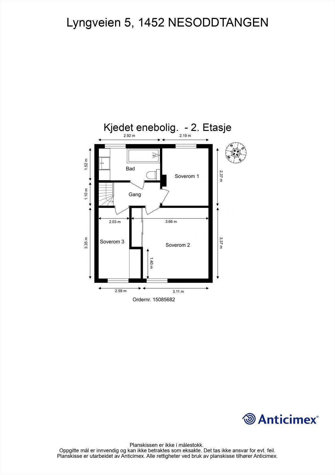 Plantegning 2.etasje Galleribilde