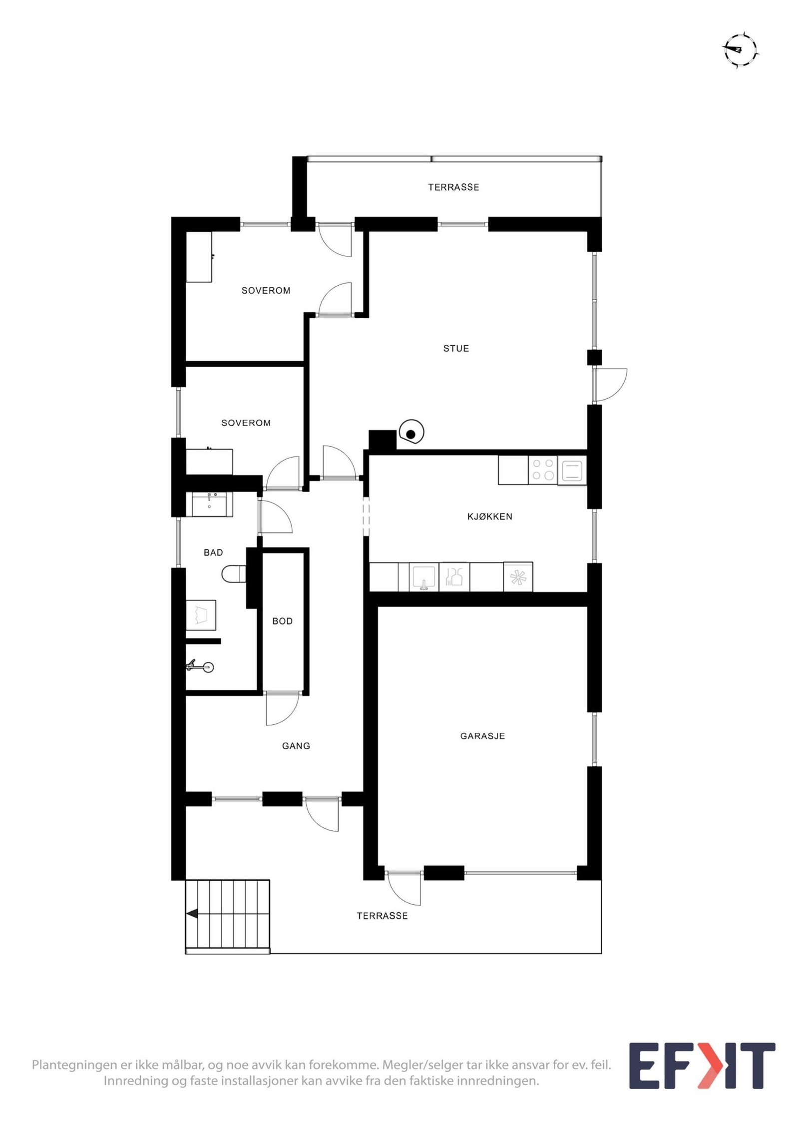 Plantegning kjeller/utleiedel Galleribilde