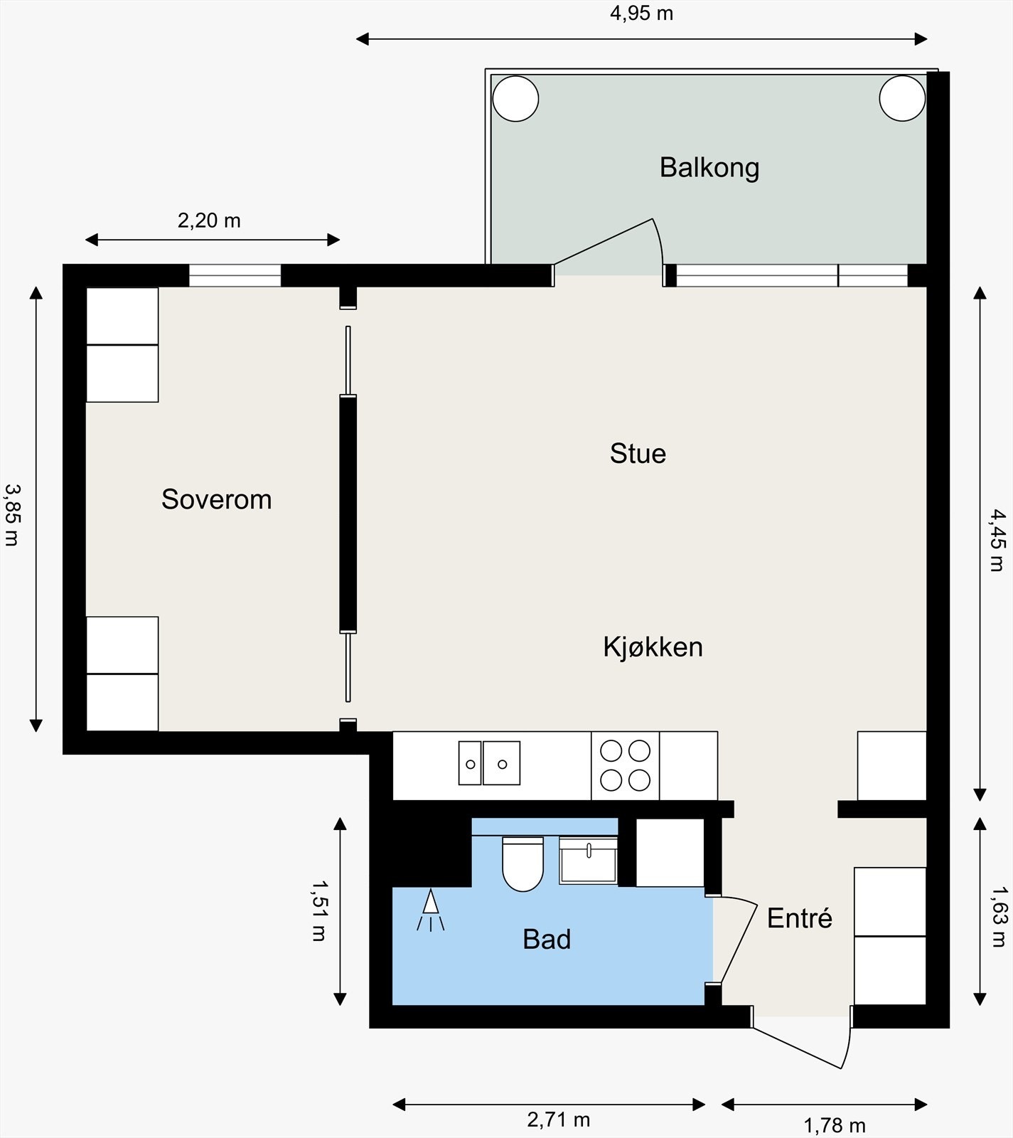 Plantegning Galleribilde