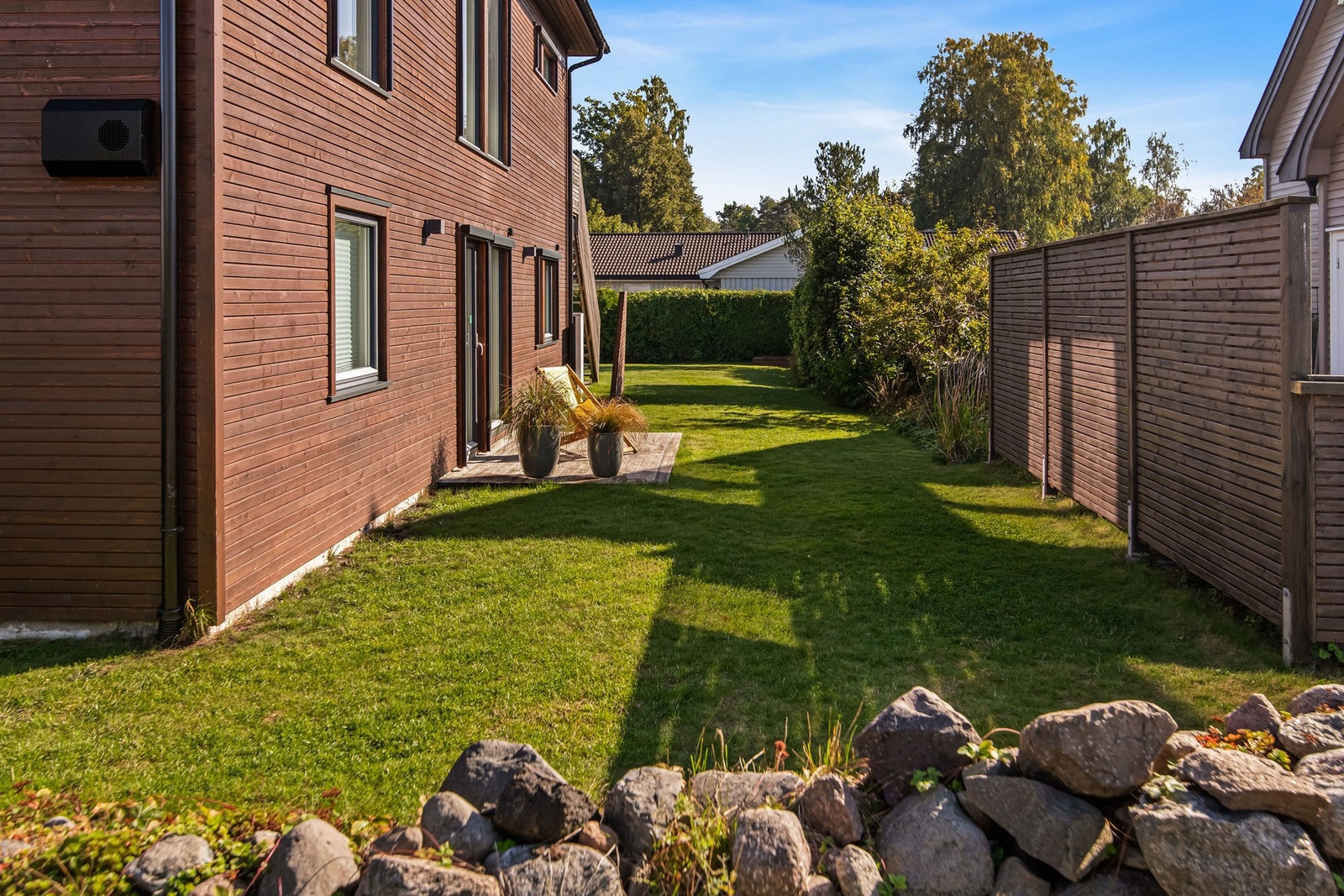Pent opparbeidet uteområde. Galleribilde