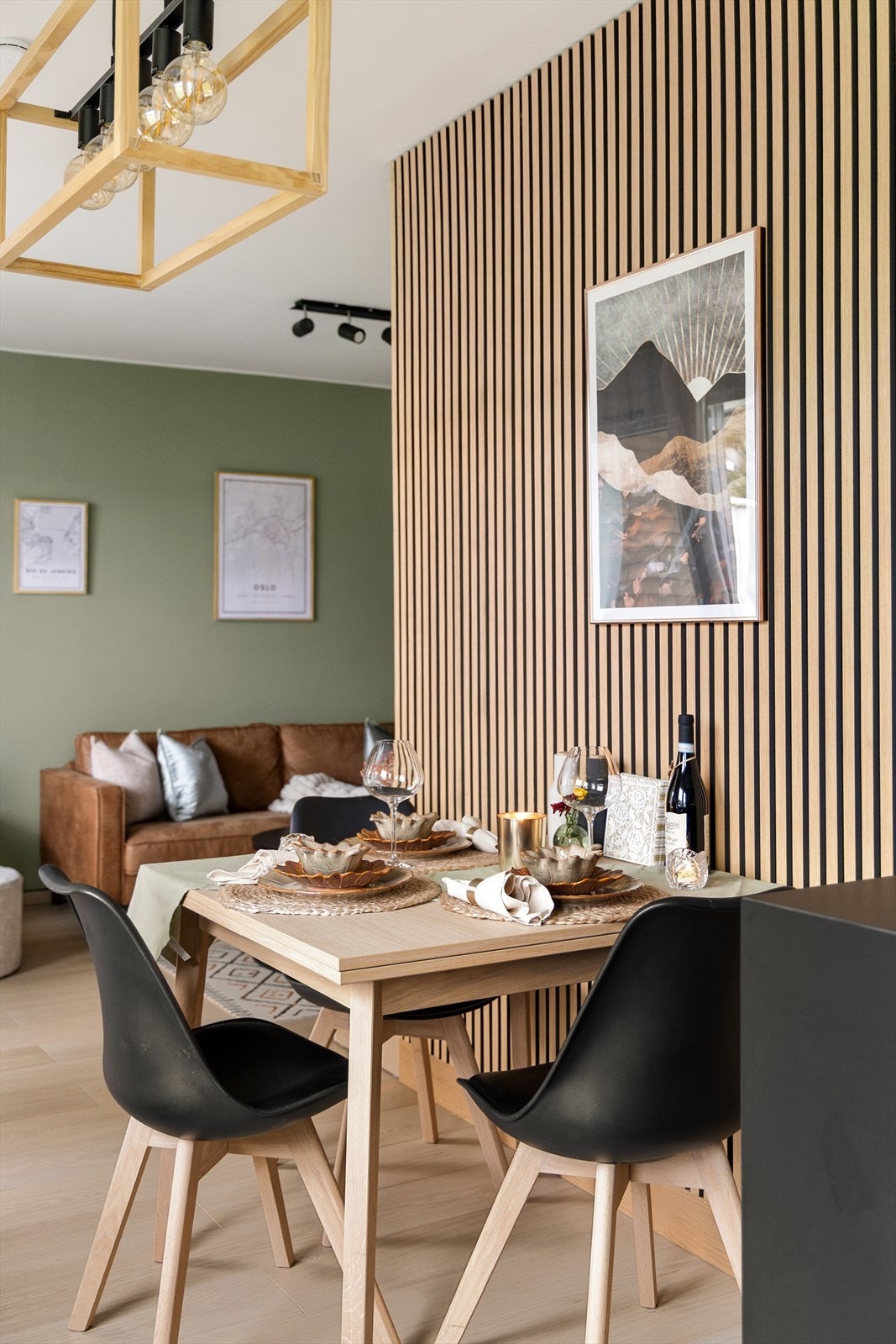 Spileveggen gir et moderne og lunt uttrykk. Galleribilde