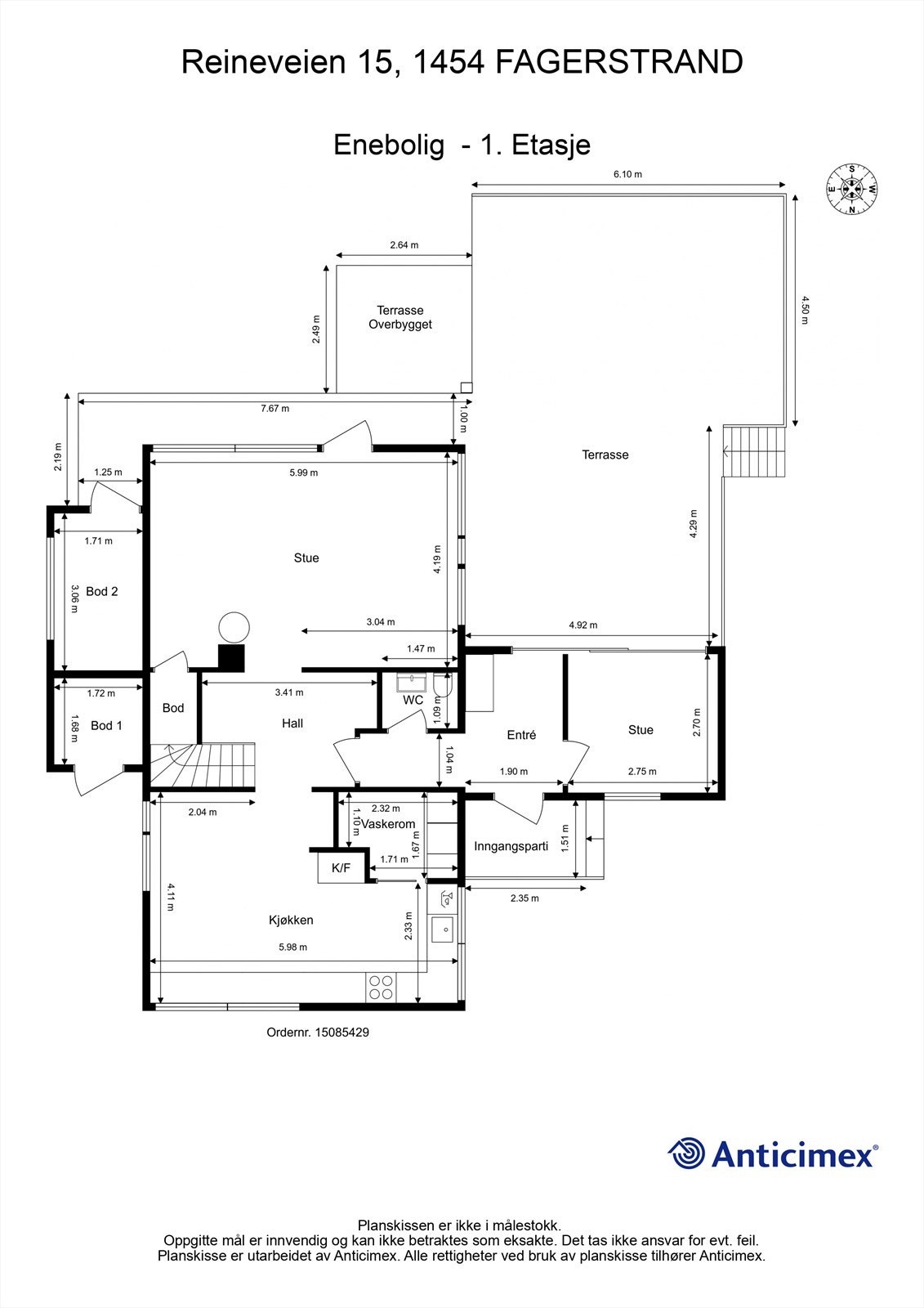 Plantegning 1. Etasje Galleribilde