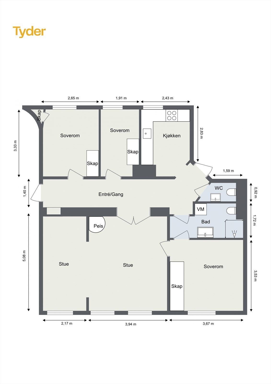 Plantegning Galleribilde
