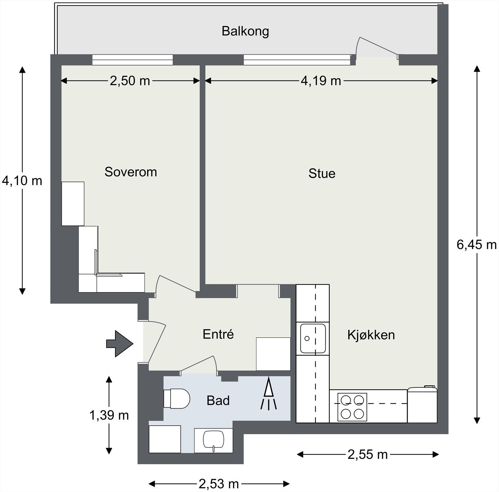 Plantegning. Galleribilde