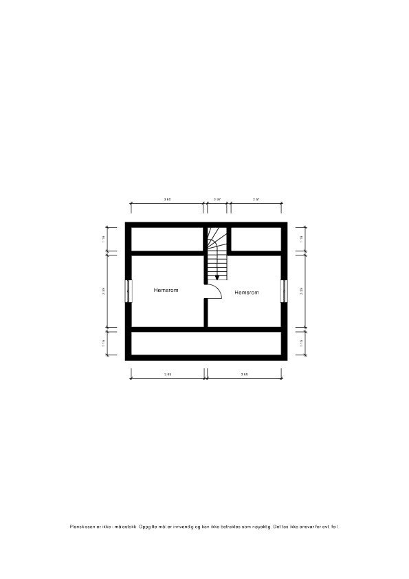 Plantegning hems. Galleribilde